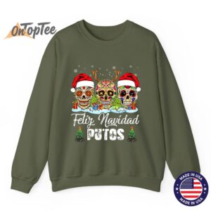 Feliz Navidad Putos Christmas Ugly Sweatshirt 09