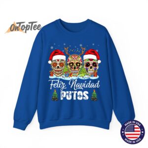 Feliz Navidad Putos Christmas Ugly Sweatshirt 10