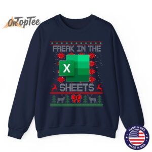 Freak In The Sheets Excel Spreadsheet Ugly Christmas Sweatshirt 06