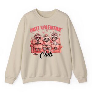 Funny Anti Valentine Club Funny Valentines Day Men Women Sweatshirt 04