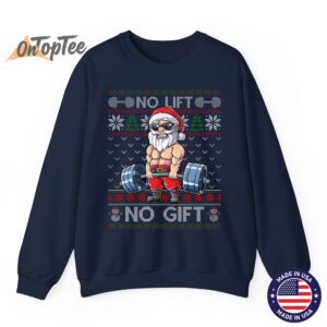 Funny Christmas Sweatshirt - Muscle Santa Lifting Ugly 5 Funny Christmas Sweatshirt Muscle Santa Lifting Ugly 06