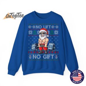 Funny Christmas Sweatshirt - Muscle Santa Lifting Ugly 9 Funny Christmas Sweatshirt Muscle Santa Lifting Ugly 10
