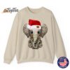 Funny Christmas Sweatshirt – Rock Guitar Santa Claus Design