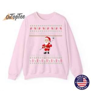Funny Golfing Santa Christmas Ugly Sweatshirt 4 Funny Golfing Santa Christmas Ugly Sweatshirt 05