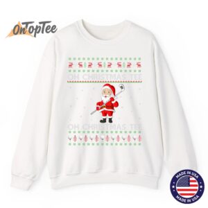 Funny Golfing Santa Christmas Ugly Sweatshirt 10 Funny Golfing Santa Christmas Ugly Sweatshirt 11