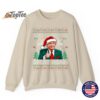 Funny Santa American Flag Freedom Patriotic Merry Christmas Sweatshirt