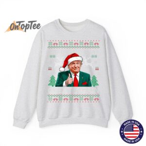 Funny Trump Make Christmas Great Again Ugly Sweatshirt 02