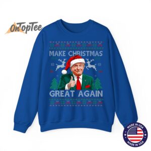 Funny Trump Make Christmas Great Again Ugly Sweatshirt 10