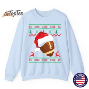 Funny Ugly Christmas Football Sweatshirt for Sports Fans 04