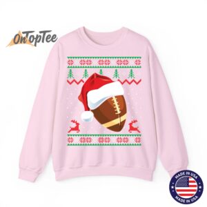 Funny Ugly Christmas Football Sweatshirt for Sports Fans 05