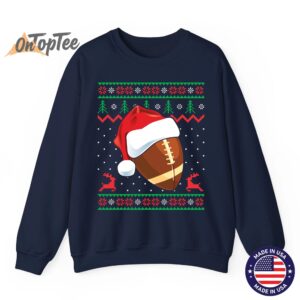 Funny Ugly Christmas Football Sweatshirt for Sports Fans 06