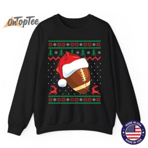 Funny Ugly Christmas Football Sweatshirt for Sports Fans 07