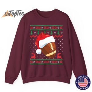 Funny Ugly Christmas Football Sweatshirt for Sports Fans 08