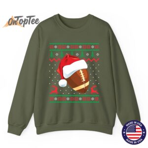 Funny Ugly Christmas Football Sweatshirt for Sports Fans 09