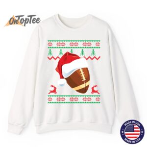 Funny Ugly Christmas Football Sweatshirt for Sports Fans 11