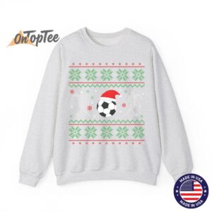 Funny Xmas Soccer Ugly Christmas Sweatshirt 04