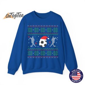 Funny Xmas Soccer Ugly Christmas Sweatshirt 07