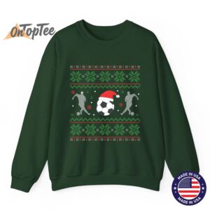 Funny Xmas Soccer Ugly Christmas Sweatshirt 09