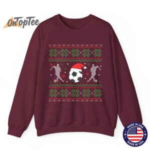 Funny Xmas Soccer Ugly Christmas Sweatshirt 10