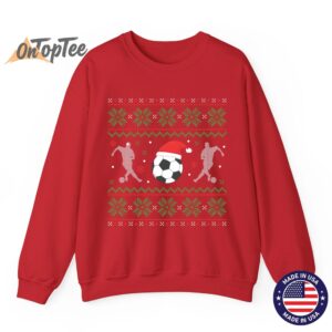 Funny Xmas Soccer Ugly Christmas Sweatshirt 12