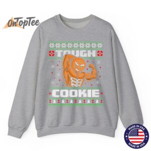 Gingerbread Man Funny Ugly Christmas Gym Workout Sweatshirt 03