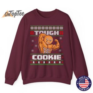 Gingerbread Man Funny Ugly Christmas Gym Workout Sweatshirt 08