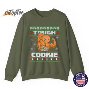 Gingerbread Man Funny Ugly Christmas Gym Workout Sweatshirt 09