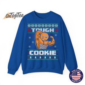 Gingerbread Man Funny Ugly Christmas Gym Workout Sweatshirt 10