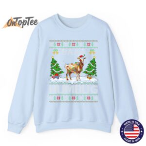 Goat Xmas Tree Lighting Baaa Humbug Ugly Christmas Sweatshirt