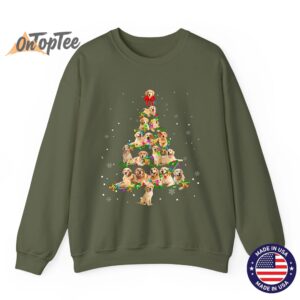 Golden Retriever Xmas Ornament Decor Vintage Sweatshirt 09