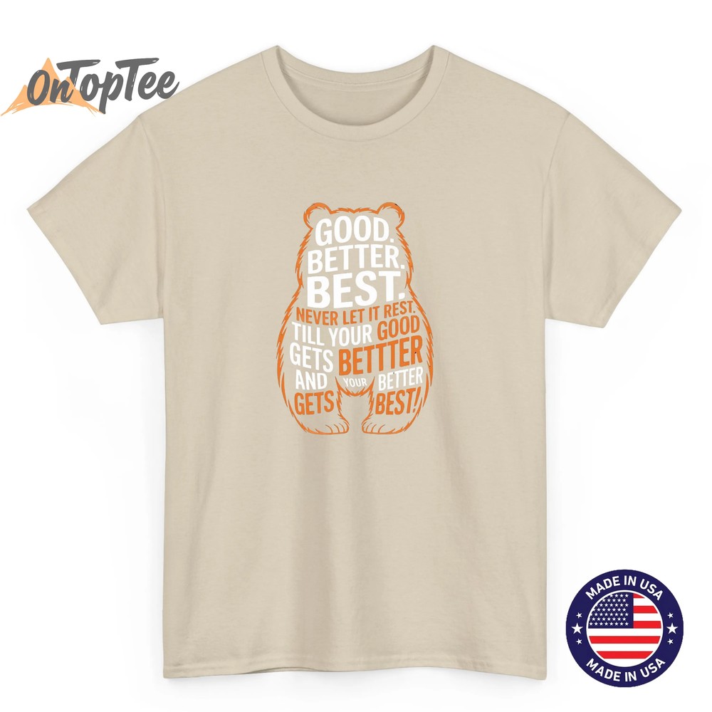 Good Better Best Never Let It Rest T-Shirt – Chicago Football Game Day Quote Tee Good Better Best Never Let It Rest T-Shirt – Chicago Football Game Day Quote Tee