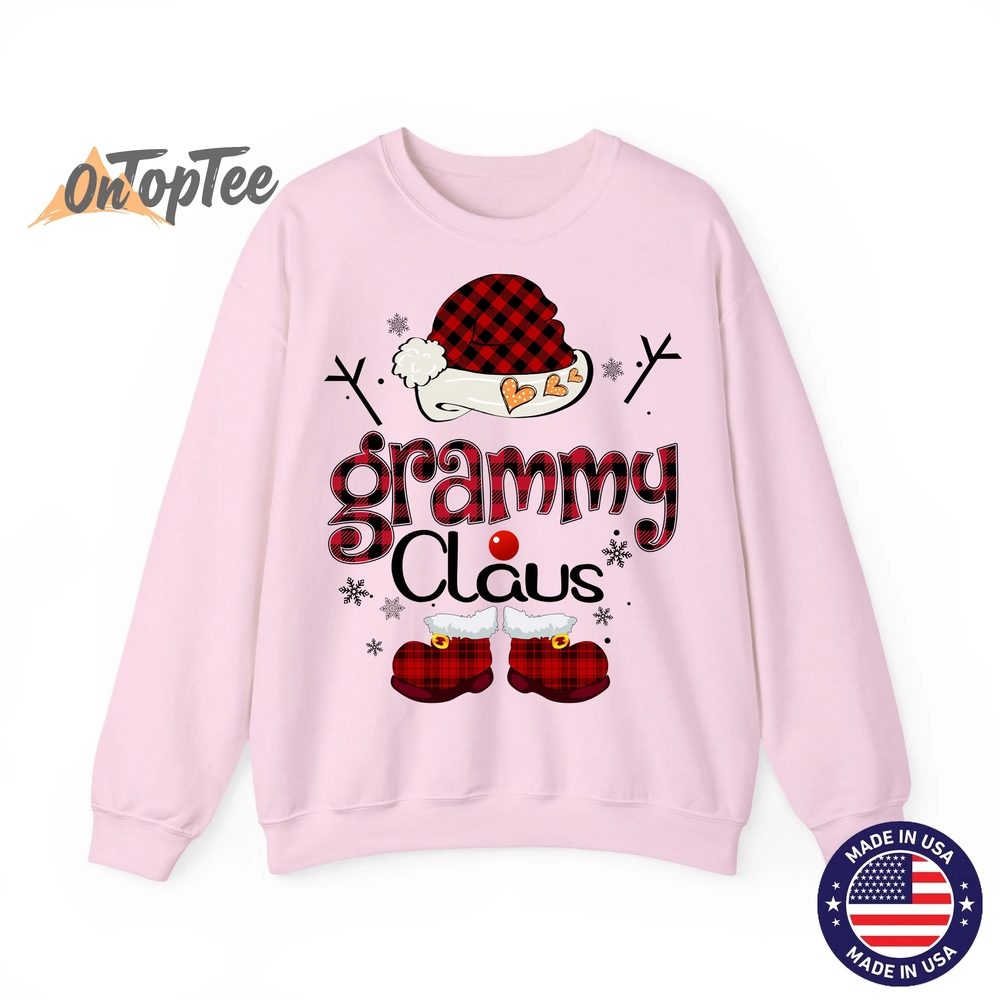 Grammy Claus Red Plaid Grandma Gift Sweatshirt Grammy Claus Red Plaid Grandma Gift Sweatshirt