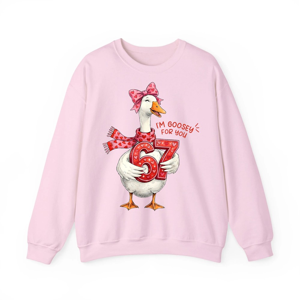 Groovy I am Goosey for You 67 Silly Goose Valentines Day Sweatshirt Groovy I am Goosey for You 67 Silly Goose Valentines Day Sweatshirt