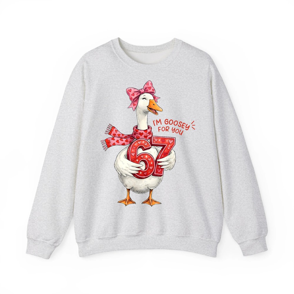 Groovy I am Goosey for You 67 Silly Goose Valentines Day Sweatshirt Groovy I am Goosey for You 67 Silly Goose Valentines Day Sweatshirt