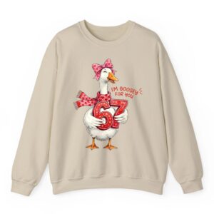 Groovy I am Goosey for You 67 Silly Goose Valentines Day Sweatshirt 4 Groovy I am Goosey for You 67 Silly Goose Valentines Day Sweatshirt 05