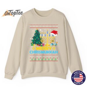 Happy Christmukkah Jewish Christmas Hanukkah Chanukah Gift Sweatshirt