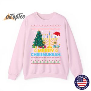 Happy Christmukkah Jewish Christmas Hanukkah Chanukah Gift Sweatshirt 05