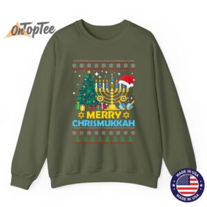 Happy Christmukkah Jewish Christmas Hanukkah Chanukah Gift Sweatshirt 09