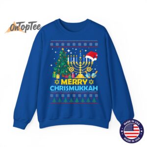 Happy Christmukkah Jewish Christmas Hanukkah Chanukah Gift Sweatshirt 10