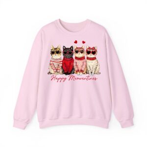 Happy Meowentines Day Funny Gift Valentines Day Cat Lover Sweatshirt