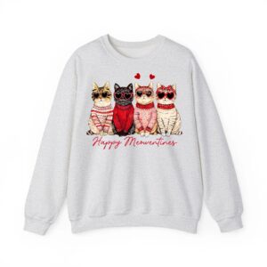 Happy Meowentines Day Funny Gift Valentines Day Cat Lover Sweatshirt 03