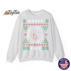 Happy Yule Pagan Wicca Ugly Christmas Sweatshirt 1 Happy Yule Pagan Wicca Ugly Christmas Sweatshirt 02