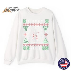 Happy Yule Pagan Wicca Ugly Christmas Sweatshirt 10 Happy Yule Pagan Wicca Ugly Christmas Sweatshirt 11
