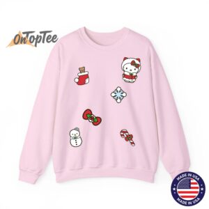 Hello Kitty Christmas Holiday Sweatshirt with Patches 4 Hello Kitty Christmas Holiday Sweatshirt with Patches 05