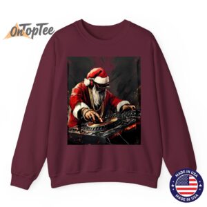 Hip Hop Santa DJ Christmas Sweatshirt 7 Hip Hop Santa DJ Christmas Sweatshirt 08