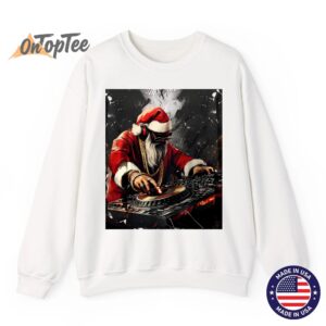 Hip Hop Santa DJ Christmas Sweatshirt 10 Hip Hop Santa DJ Christmas Sweatshirt 11