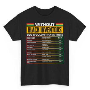 History of Forgotten Black Inventors Black History Month T-Shirt Small