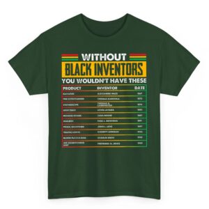 History of Forgotten Black Inventors Black History Month T Shirt Small 03