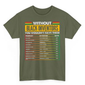 History of Forgotten Black Inventors Black History Month T Shirt Small 05