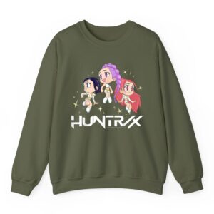 Huntrix Chibi Sparks Group Shot Sweatshirt 1 Huntrix Chibi Sparks Group Shot Sweatshirt 02